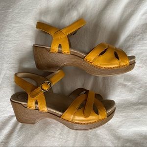 Dansko Season Sandal in Yellow 37